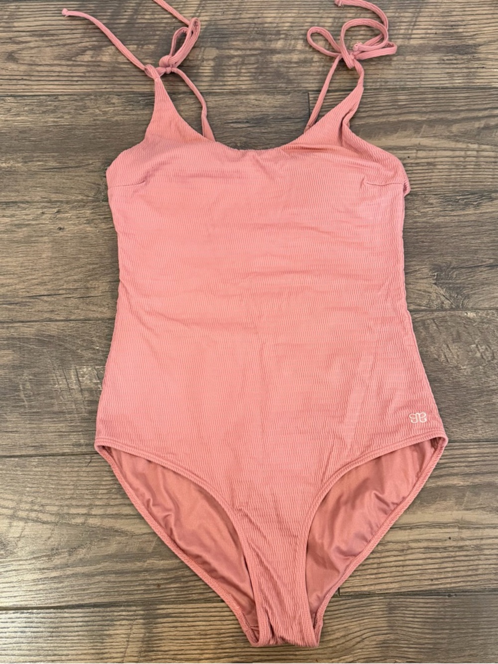 Albion Natalie Ribbed One-Piece‎ Dusty Pink Swimsuit - Dusty Pink Size L